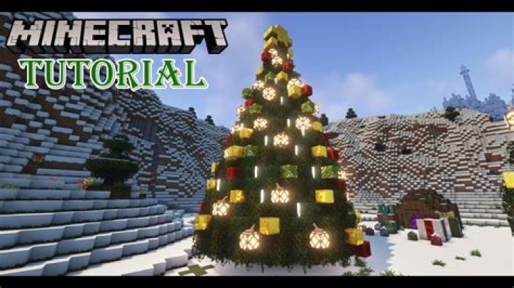 How to make a christmas tree in minecraft