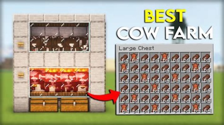 How to make a cow farm in minecraft