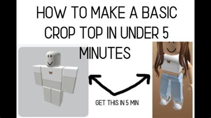 How to make a crop top on roblox