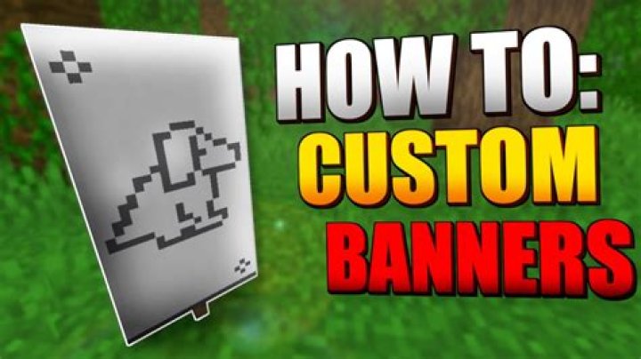 How to make a custom banner in minecraft