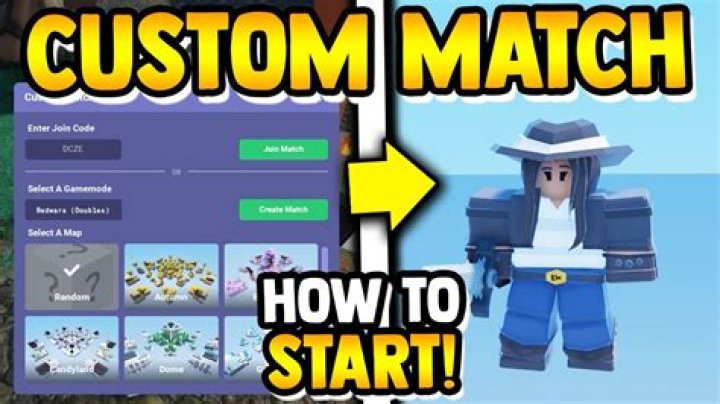 How to make a custom match in roblox bedwars