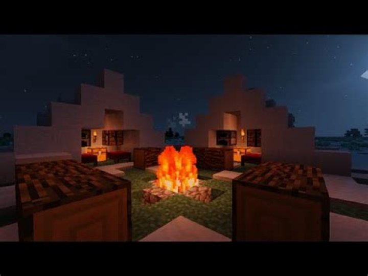 How to make a fire pit in minecraft