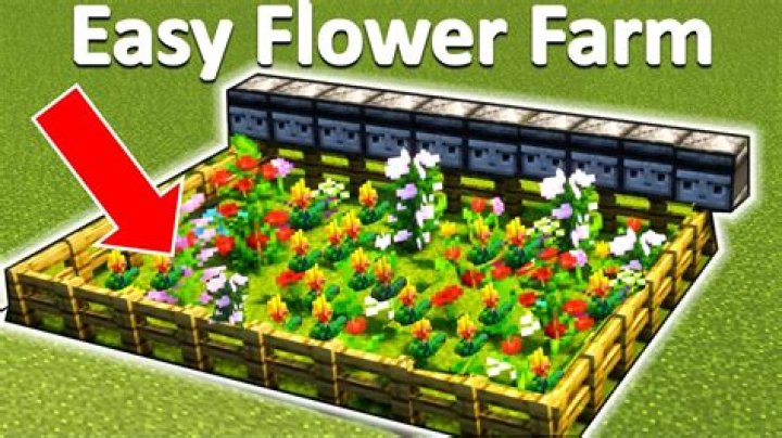 How to make a flower farm in minecraft
