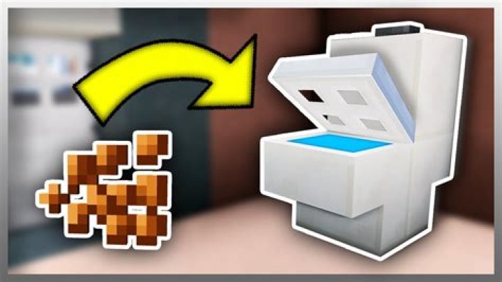 How to make a flushable toilet in minecraft