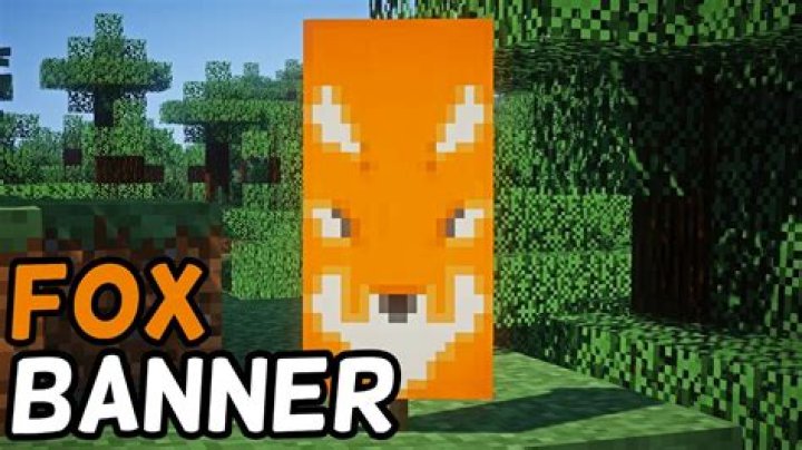 How to make a fox banner in minecraft