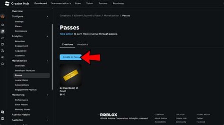 How to make a game pass on roblox