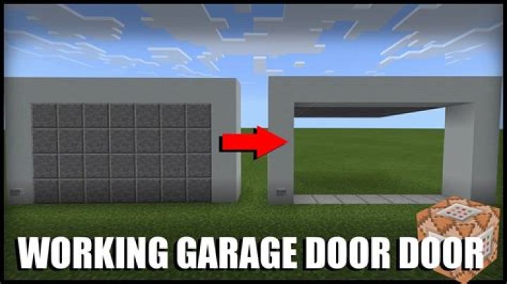 How to make a garage door in minecraft