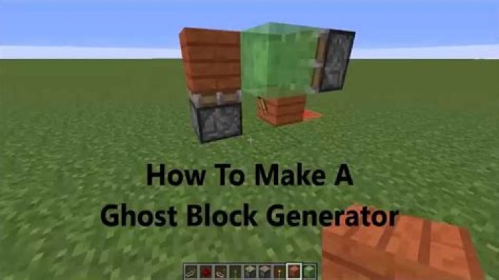 How to make a ghost block in minecraft