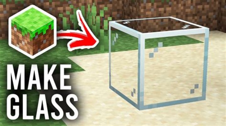 How to make a glass block in minecraft
