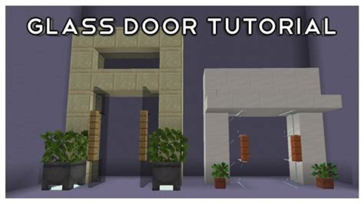 How to make a glass door in minecraft