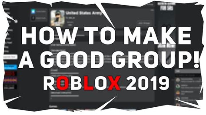How to make a group in roblox 2019