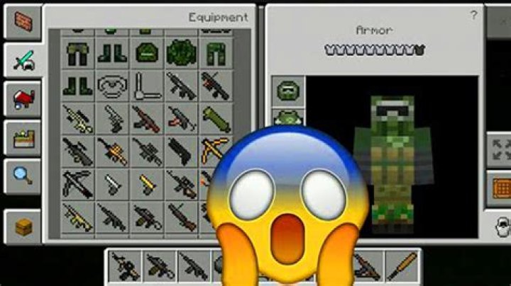 How to make a gun in minecraft pe