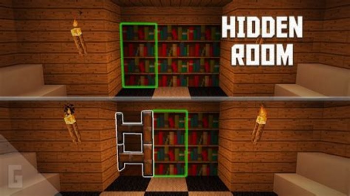 How to make a hidden room in minecraft
