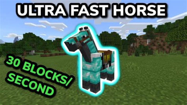 How to make a horse faster in minecraft