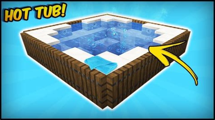 How to make a hot tub in minecraft