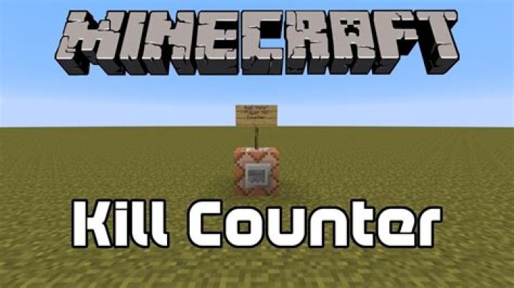 How to make a kill counter in minecraft