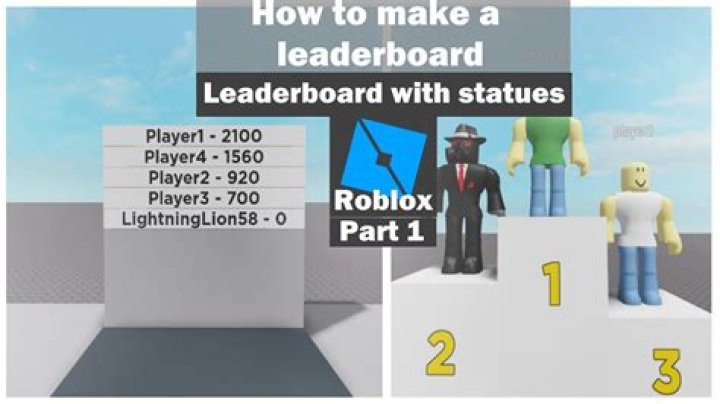 How to make a leaderboard on roblox