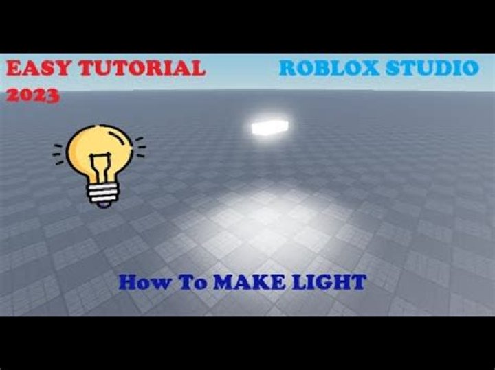 How to make a light in roblox