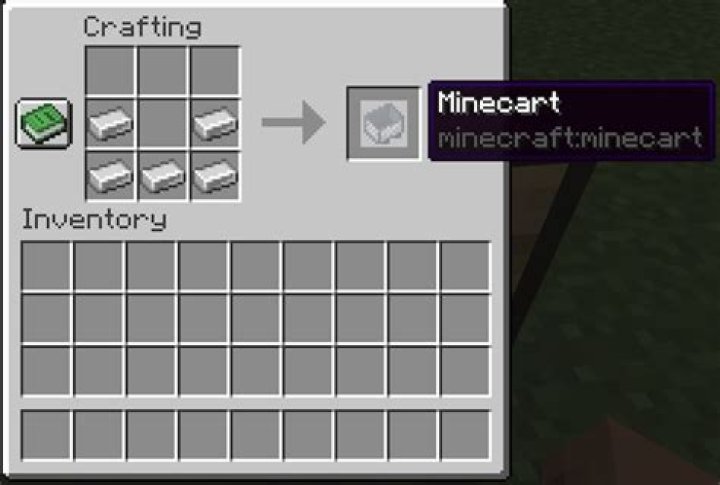 How to make a minecart in minecraft pe
