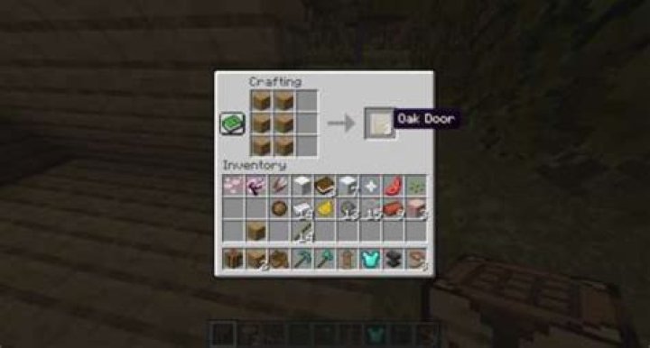 How to make a minecraft door