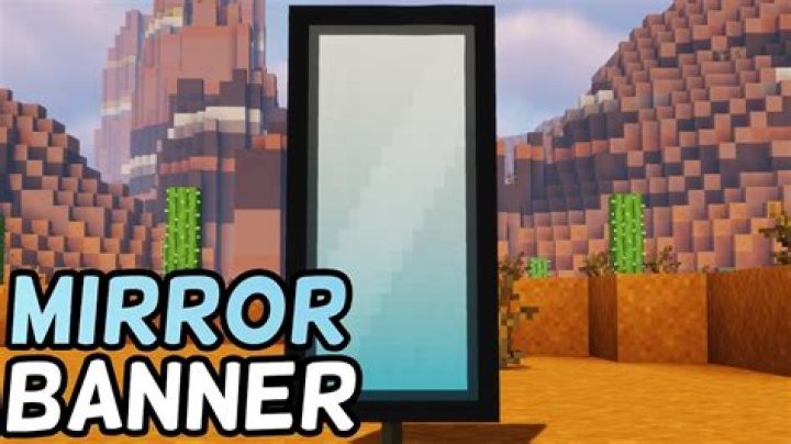 How to make a mirror in minecraft banner