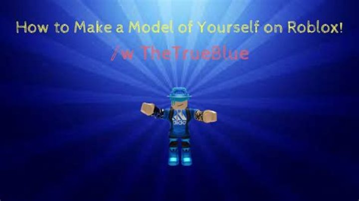 How to make a model of yourself on roblox 2017