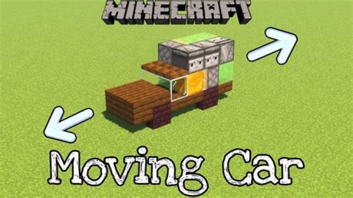 How to make a moving car in minecraft