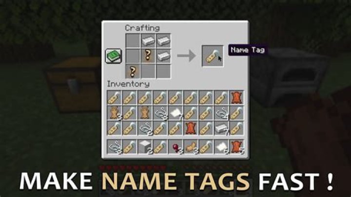 How to make a name tag in minecraft