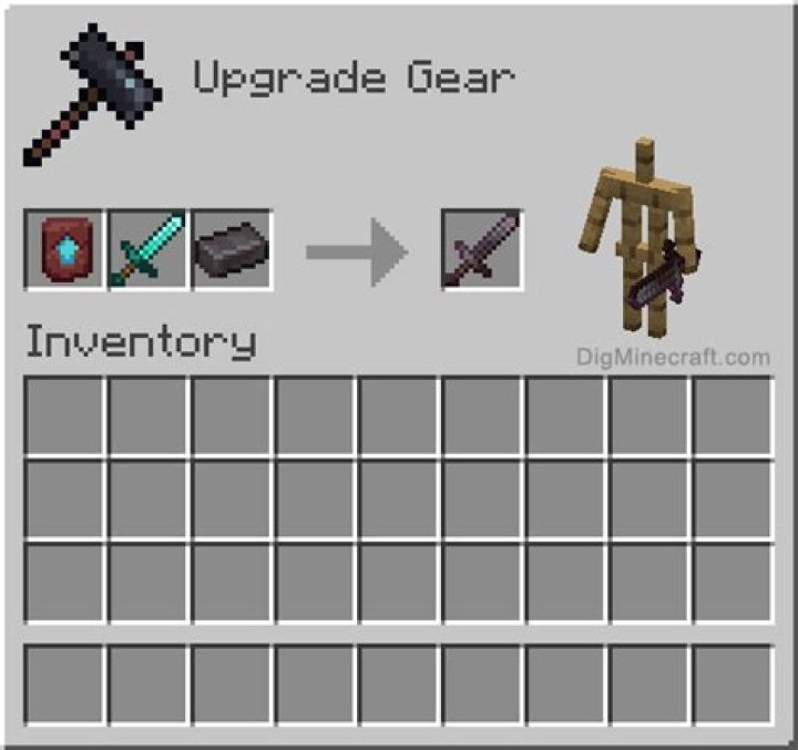 How to make a netherite sword in minecraft