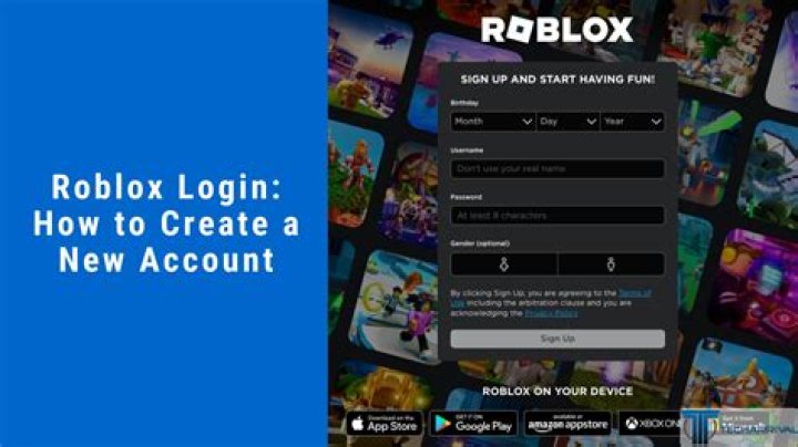 How to make a new account on roblox