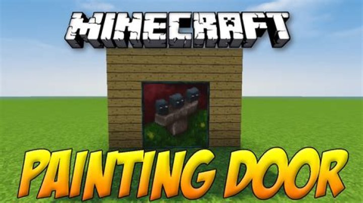 How to make a painting door in minecraft