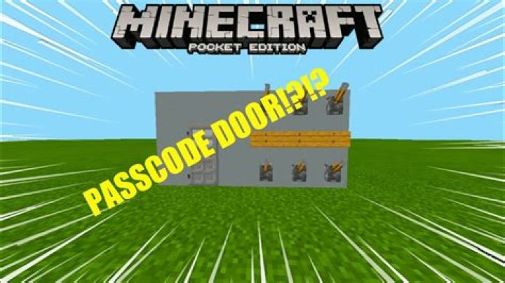 How to make a passcode door in minecraft