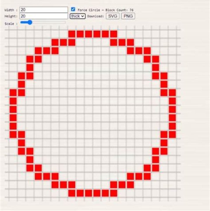How to make a perfect circle in minecraft