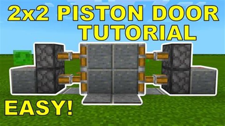 How to make a piston door in minecraft