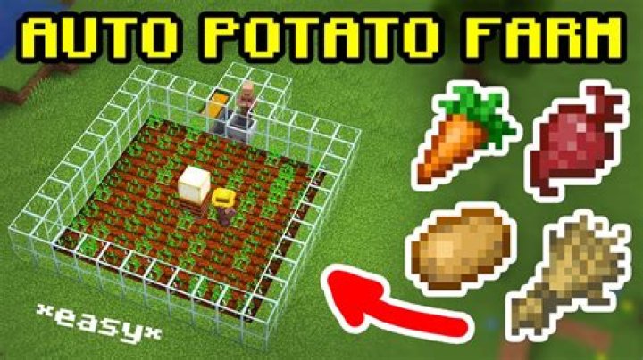 How to make a potato farm in minecraft