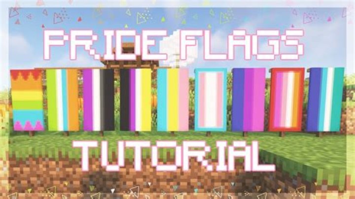 How to make a pride flag in minecraft