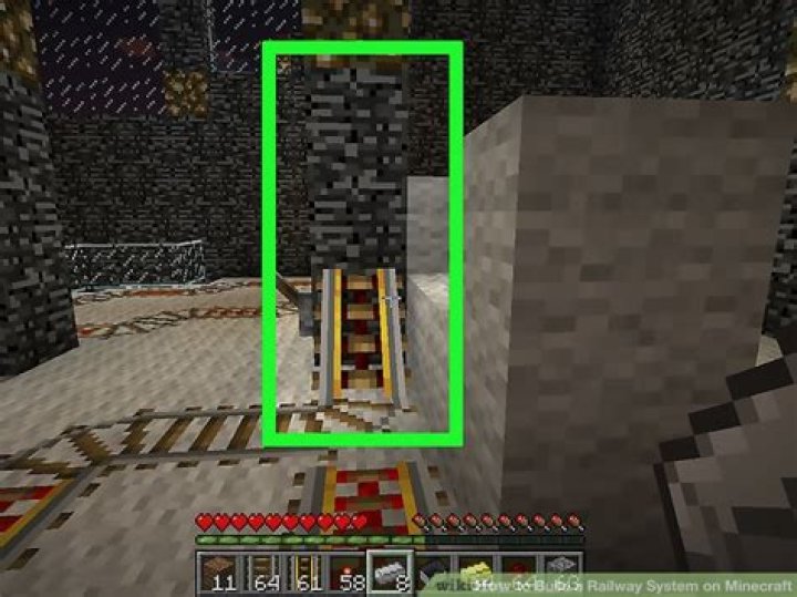 How to make a rail system in minecraft