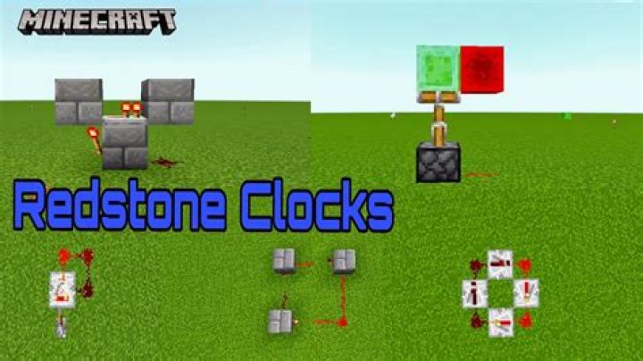 How to make a redstone clock in minecraft
