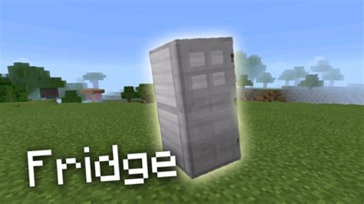 How to make a refrigerator in minecraft pe