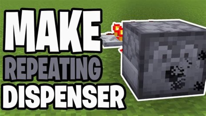 How to make a repeating dispenser in minecraft