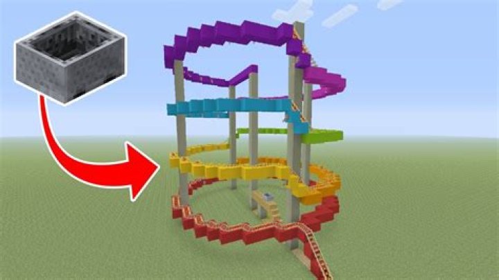 How to make a roller coaster in minecraft