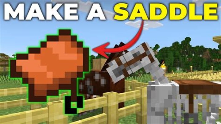 How to make a saddle in minecraft 2021