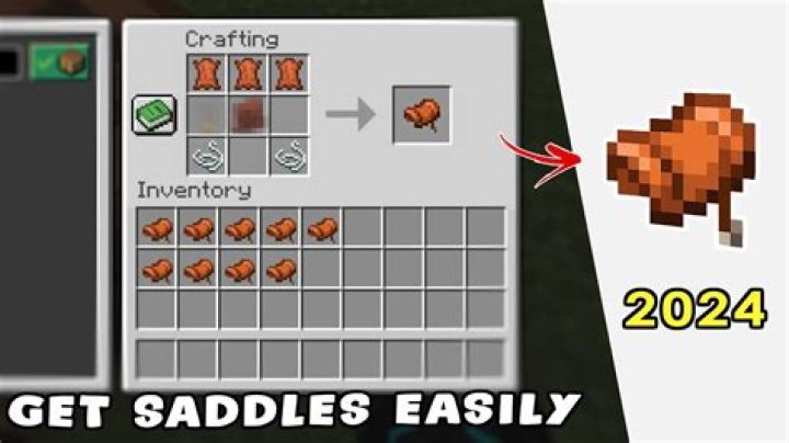 How to make a saddle in minecraft pe