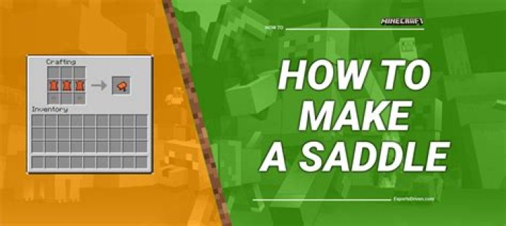 How to make a saddle in minecraft survival