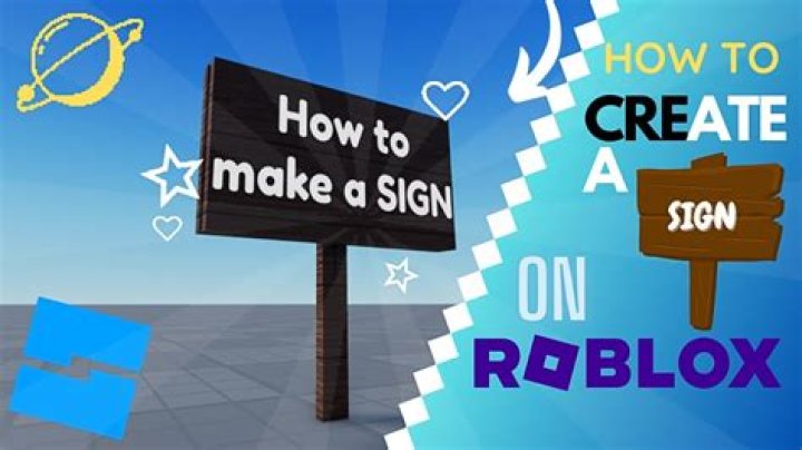 How to make a sign on roblox