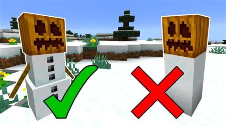How to make a snow golem in minecraft