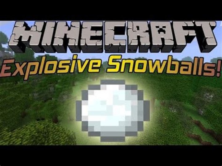 How to make a snowball explode in minecraft