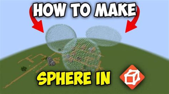 How to make a sphere in minecraft worldedit