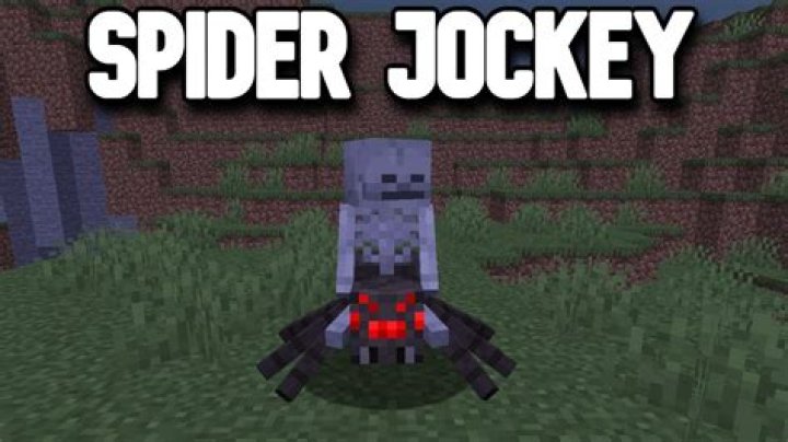 How to make a spider jockey in minecraft
