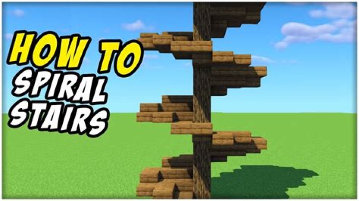 How to make a spiral staircase in minecraft